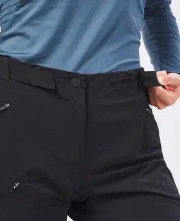 nohavice Dámske nohavice MH500 na horskú turistiku čierne