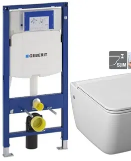 Kúpeľňa GEBERIT Duofix bez tlačidla + WC JIKA PURE + SEDADLO duraplast 111.300.00.5 PU1