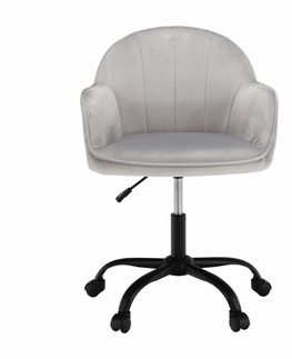 Kancelárske stoličky KONDELA Erol kancelárske kreslo svetlosivá / čierna