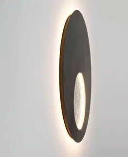 Nástenné svietidlá Holländer Nástenné LED svietidlo Luina Ø80cm striebro vnútri