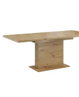Jedálenské stoly Jedálenský rozkladací stôl, dub artisan, 160-200x90 cm, BOBA