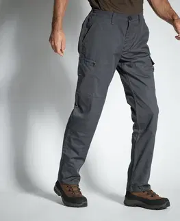 mikiny Odolné kapsáčové nohavice Steppe 300 sivé