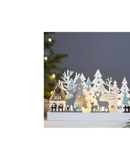 Vianočné dekorácie Eglo Eglo 410392 - LED Vianočná dekorácia REINBEK 6xLED/0,03W/2xAA 