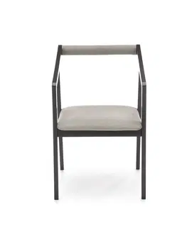 Jedálenské stoličky HALMAR Azul jedálenská stolička čierna / sivá