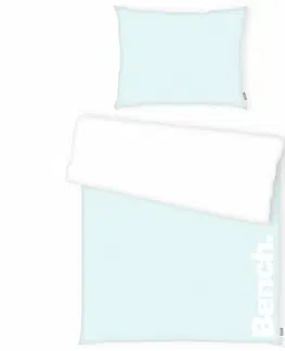 Obliečky Bench Bavlnené obliečky bielo-modrá, 140 x 200 cm, 70 x 90 cm