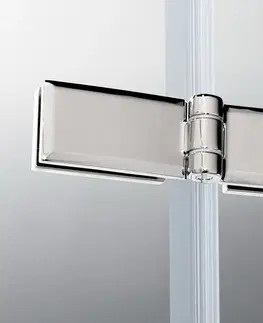 Sprchovacie kúty H K - Štvorcový sprchovací kút MELODY F5 90x90 cm s jednokrídlovými dverami s pevnou stenou vrátane sprchovej vaničky z liateho mramoru SE-MELODYF59090/THOR-90SQ