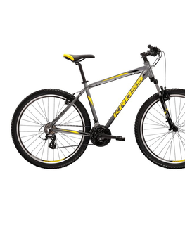 Bicykle Horský bicykel Kross Hexagon 2.0 27,5" - model 2022 tmavo modrá/limetová/šedá - L (21", 180-190 cm)