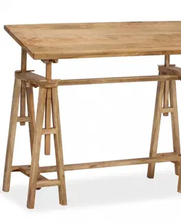 Písacie stoly Náklopný kresliaci stôl mangovníkové drevo Dekorhome