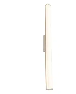 Nastenne lampy Moderné kúpeľňové nástenné svietidlo oceľové 92 cm IP44 - Cascada