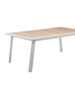 Stolčeky Hliníkový stôl NOVARA 220/314 cm (biela)
