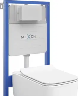 Kúpeľňa MEXEN/S - WC predstenová inštalačná sada Fenix XS-F s misou WC York + sedátko softclose, biela 68030114000