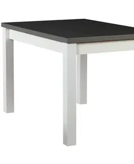 Jedálenské stoly Stôl ST30 120X80 L biely/grafit