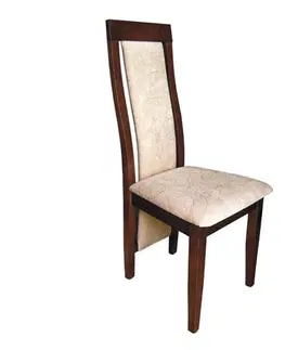 Jedálenské stoličky PYKA Lido jedálenská stolička drevo D11 / krémový vzor