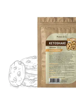 Ketodiéta Protein & Co. Ketoshake – 1 porcia 30 g PRÍCHUŤ: Biscuit cookie