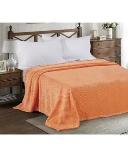 Jednofarebné deky Deka Domi Pg 007 160X210 oranžová
