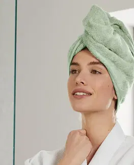 Bathroom Accessories Uterákový turban, zelený