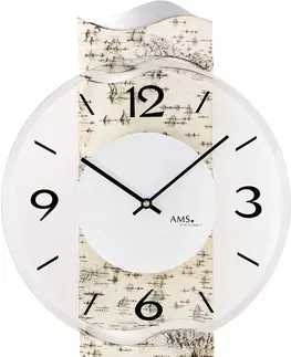 NÁSTENNÉ HODINY AMS Designové nástenné hodiny AMS 9624, 39 cm