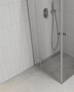 Sprchovacie kúty MEXEN/S - ROMA sprchovací kút 70x70, transparent, chróm 854-070-070-02-00