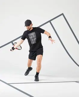 bedminton Pánske tričko TTS Soft na tenis čierne