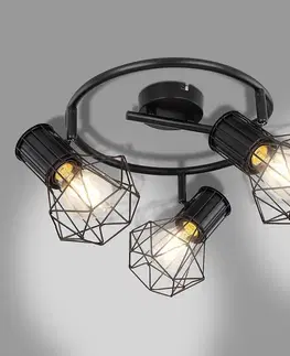 Moderné lampy Luster 54017-3 Čierna LS3