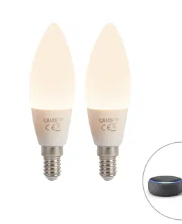 Ziarovky Sada 2 smart E14 LED svietidiel B35 4,9W 470 lm 2200-4000K