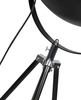 Stojace lampy Priemyselná inteligentná stojaca lampa čierny statív vrátane WiFi A60 - Magna 50 Eglip