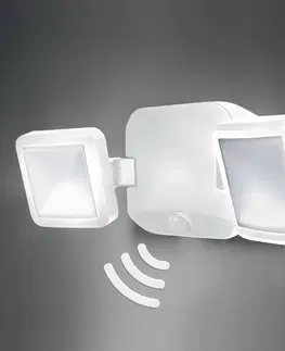 Vonkajšie nástenné svietidlá so senzorom LEDVANCE LEDVANCE Battery Spotlight nástenná 2pl biela