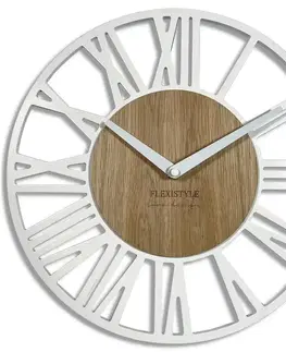 Hodiny Nástenné hodiny Piccolo biele z219-2d-2-x 30 cm