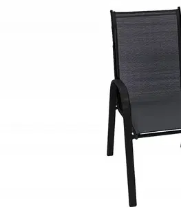 Záhradné stoličky a kreslá DEOKORK Záhradné kreslo GLORIA (čierna)