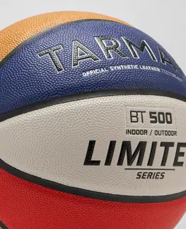 basketbal Basketbalová lopta FIBA BT500 Touch veľkosť 7 modro-červená
