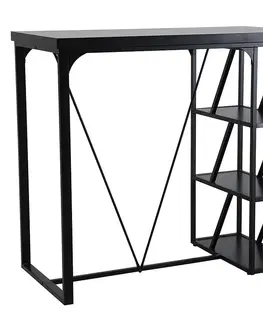 Jedálenské stoly Barový stôl Hermes B10033B čierna