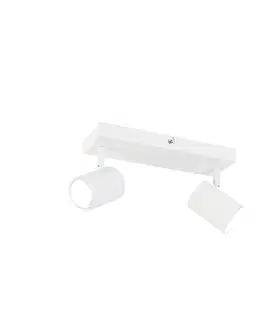 Bodove svetla Inteligentné stropné svietidlo biele obdĺžnikové vrátane 2 Wifi GU10 - Jeana