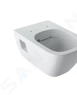 Záchody GEBERIT - Selnova Square Závesné WC, 540x350 mm, Rimfree, biela 501.546.01.1