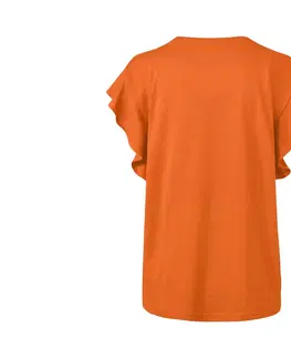 Shirts & Tops Tričko s volánom, oranžové