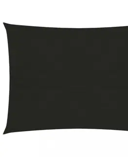 Stínící textilie Tieniaca plachta obdĺžniková HDPE 2,5 x 2 m Dekorhome Čierna