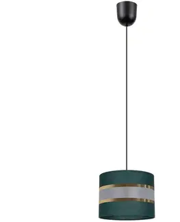 Svietidlá  Luster na lanku CORAL 1xE27/60W/230V pr. 20 cm zelená 