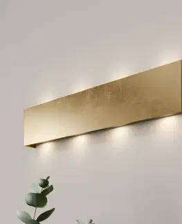 Nástenné svietidlá quitani Quitani LED nástenné svietidlo Maja, zlatá antika, šírka 54 cm