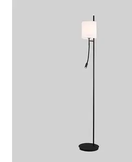 Lampy  LED Stojacia lampa TOKYO 1xE27/40W/230V + LED/3W čierna/biela 