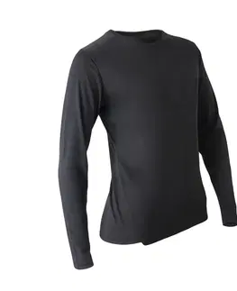 mikiny Dámske bežecké tričko s dlhým rukávom Sun Protect čierne