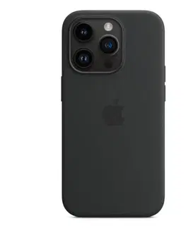 Puzdrá na mobilné telefóny Silikónový zadný kryt pre Apple iPhone 14 Pro s MagSafe, polnočná MPTE3ZMA