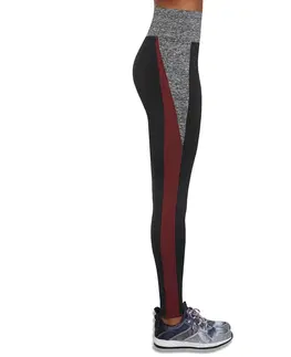 Dámske klasické nohavice Športové legíny BAS BLACK Extreme čierno-šedo-červená - S