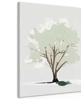 Obrazy stromy a listy Obraz strom s nádychom minimalizmu