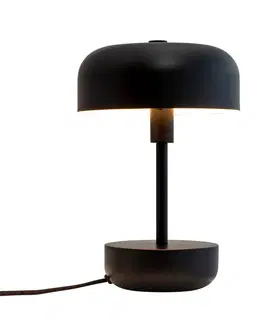 Stolové lampy Dyberg Larsen Stolná lampa Dyberg Larsen Haipot, IP20, čierna