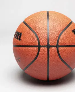 basketbal Basketbalová lopta NBA veľkosť 7 Wilson Signature Series S7 oranžová