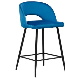Barové stoličky Barová stolička Omis Dark Blue