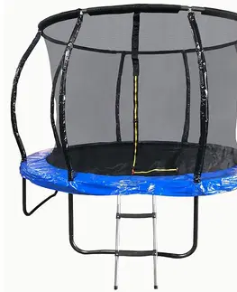 Záhradné trampolíny Trampolína PREMIUM s rebríkom 366cm modrý
