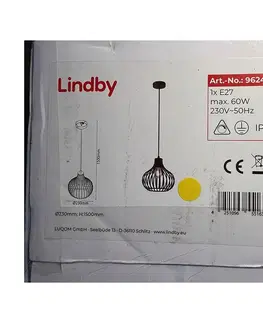 Svietidlá Lindby Lindby - Luster na lanku FRANCES 1xE27/60W/230V 