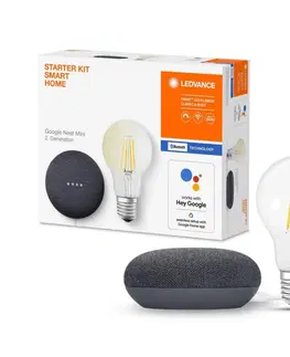 LED osvetlenie Ledvance Ledvance - Inteligentný reproduktor Google Nest Mini + LED Žiarovka SMART+ E27 