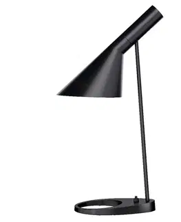 Stolové lampy Louis Poulsen Louis Poulsen AJ – stolná lampa, čierna