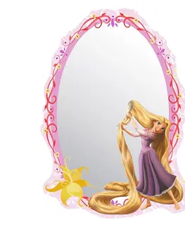 Samolepky na stenu AG Art Samolepiace detské zrkadlo Rapunzel Princezná Locika, 15 x 21,5 cm